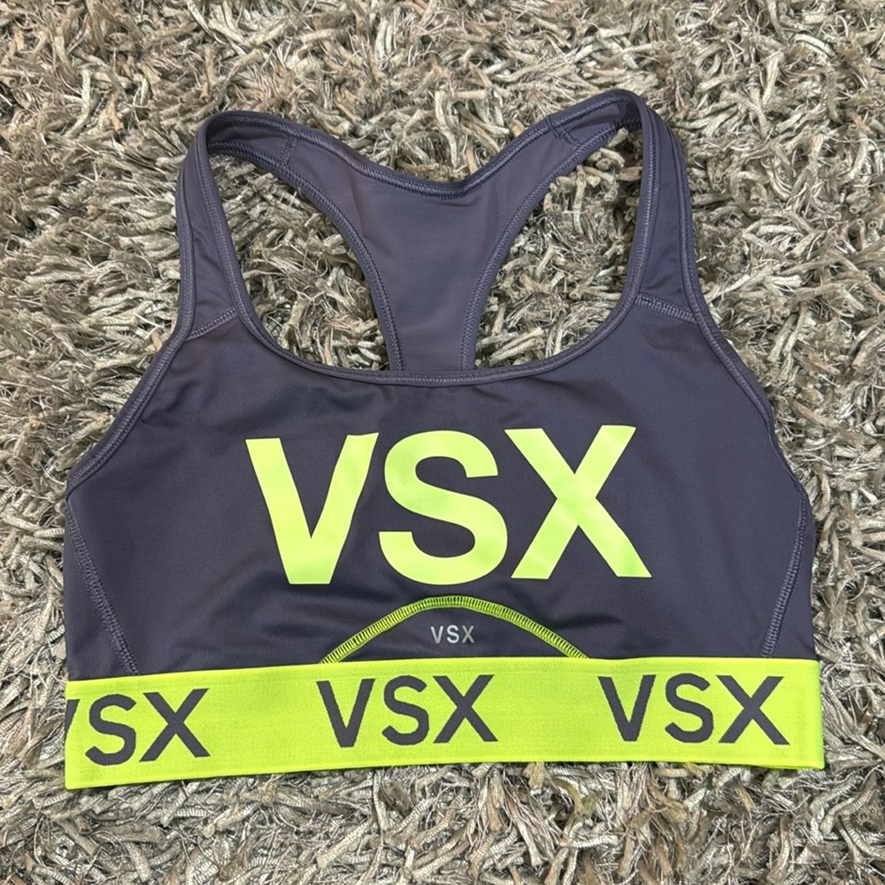 Grey and Green VS Sportspra. Tag is not on the product‎ but Women’s size S.